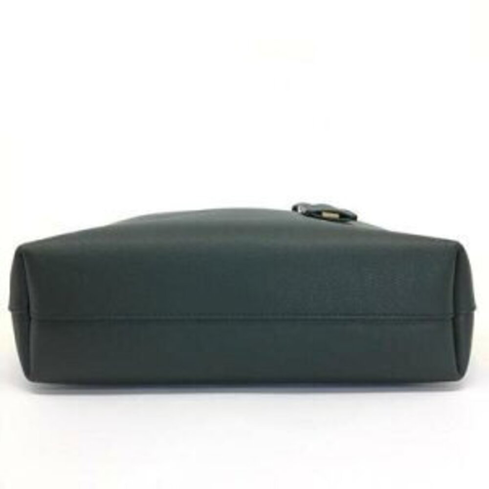 SAINT LAURENT Tote Bag Shoulder Leather Khaki Green - Picture 11 of 15